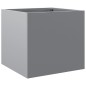 vidaXL Jardinera de acero galvanizado plateado 32x30x29 cm