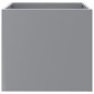 vidaXL Jardinera de acero galvanizado plateado 32x30x29 cm
