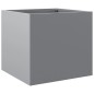 vidaXL Jardinera de acero galvanizado plateado 32x30x29 cm