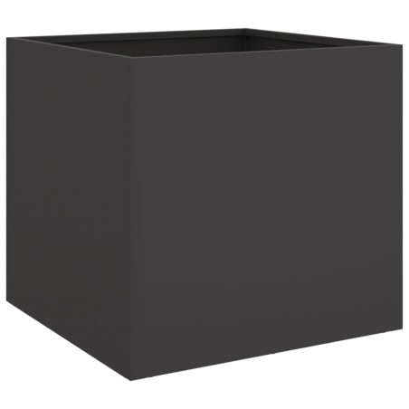 vidaXL Jardinera de acero laminado en frío negro 42x40x39 cm