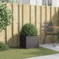 vidaXL Jardinera de acero laminado en frío negro 42x40x39 cm vidaXL Jardinera de acero laminado en frío negro 42x40x39 cm