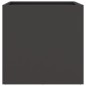 vidaXL Jardinera de acero laminado en frío negro 42x40x39 cm vidaXL Jardinera de acero laminado en frío negro 42x40x39 cm