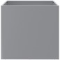 vidaXL Jardineras 2 unidades acero galvanizado plateado 42x40x39 cm vidaXL Jardineras 2 unidades acero galvanizado plateado 42x40x39 cm
