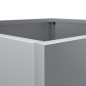 vidaXL Jardineras 2 unidades acero galvanizado plateado 42x40x39 cm vidaXL Jardineras 2 unidades acero galvanizado plateado 42x40x39 cm