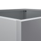 vidaXL Jardineras 2 unidades acero galvanizado plateado 42x40x39 cm vidaXL Jardineras 2 unidades acero galvanizado plateado 42x40x39 cm
