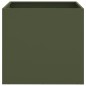 vidaXL Jardineras 2 uds acero laminado en frío verde oliva 49x47x46 cm vidaXL Jardineras 2 uds acero laminado en frío verde oliva 49x47x46 cm