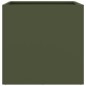 vidaXL Jardineras 2 uds acero laminado en frío verde oliva 49x47x46 cm vidaXL Jardineras 2 uds acero laminado en frío verde oliva 49x47x46 cm