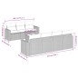 vidaXL Set de sofás de jardín 8 piezas y cojines ratán sintético negro vidaXL Set de sofás de jardín 8 piezas y cojines ratán sintético negro