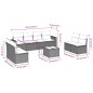 vidaXL Set de sofás de jardín 8 piezas y cojines ratán sintético negro vidaXL Set de sofás de jardín 8 piezas y cojines ratán sintético negro