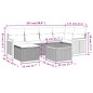 vidaXL Set sofás de jardín 7 piezas y cojines ratán sintético beige vidaXL Set sofás de jardín 7 piezas y cojines ratán sintético beige