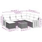 vidaXL Set de sofás de jardín 8 piezas y cojines ratán sintético negro vidaXL Set de sofás de jardín 8 piezas y cojines ratán sintético negro