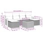 vidaXL Set sofás de jardín 7 piezas y cojines ratán sintético beige vidaXL Set sofás de jardín 7 piezas y cojines ratán sintético beige