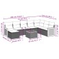 vidaXL Set de sofás de jardín 9 pzas con cojines ratán sintético beige vidaXL Set de sofás de jardín 9 pzas con cojines ratán sintético beige