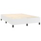 vidaXL Cama box spring con colchón cuero sintético blanco 140x200cm vidaXL Cama box spring con colchón cuero sintético blanco 140x200cm