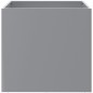 vidaXL Jardineras 2 unidades acero galvanizado plateado 49x47x46 cm vidaXL Jardineras 2 unidades acero galvanizado plateado 49x47x46 cm