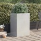 vidaXL Jardinera de acero inoxidable plateado 52x48x75 cm vidaXL Jardinera de acero inoxidable plateado 52x48x75 cm