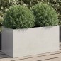 vidaXL Jardinera de acero inoxidable plateado 62x30x29 cm vidaXL Jardinera de acero inoxidable plateado 62x30x29 cm