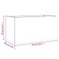vidaXL Jardinera de acero inoxidable plateado 62x30x29 cm vidaXL Jardinera de acero inoxidable plateado 62x30x29 cm