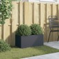 vidaXL Jardinera de acero laminado en frío antracita 62x30x29 cm vidaXL Jardinera de acero laminado en frío antracita 62x30x29 cm