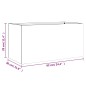 vidaXL Jardinera de acero laminado en frío antracita 62x30x29 cm vidaXL Jardinera de acero laminado en frío antracita 62x30x29 cm