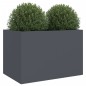 vidaXL Jardinera de acero laminado en frío antracita 62x47x46 cm vidaXL Jardinera de acero laminado en frío antracita 62x47x46 cm