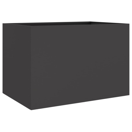 vidaXL Jardinera de acero laminado en frío negro 62x47x46 cm
