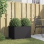 vidaXL Jardinera de acero laminado en frío negro 62x47x46 cm vidaXL Jardinera de acero laminado en frío negro 62x47x46 cm