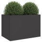 vidaXL Jardinera de acero laminado en frío negro 62x47x46 cm vidaXL Jardinera de acero laminado en frío negro 62x47x46 cm