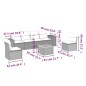 vidaXL Set sofás de jardín 7 piezas y cojines ratán sintético beige vidaXL Set sofás de jardín 7 piezas y cojines ratán sintético beige