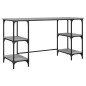 vidaXL Escritorio metal madera de ingeniería gris Sonoma 140x50x75 cm vidaXL Escritorio metal madera de ingeniería gris Sonoma 140x50x75 cm