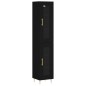 vidaXL Aparador de madera contrachapada negro 34,5x34x180 cm vidaXL Aparador de madera contrachapada negro 34,5x34x180 cm