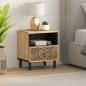 vidaXL Mesita de noche de madera maciza de mango 40x33x46 cm vidaXL Mesita de noche de madera maciza de mango 40x33x46 cm