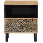 vidaXL Mesita de noche de madera maciza de mango 40x33x46 cm vidaXL Mesita de noche de madera maciza de mango 40x33x46 cm