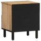 vidaXL Mesita de noche de madera maciza de mango 40x33x46 cm vidaXL Mesita de noche de madera maciza de mango 40x33x46 cm