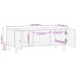 vidaXL Mesa de centro de madera maciza mango 100x54x40 cm vidaXL Mesa de centro de madera maciza mango 100x54x40 cm