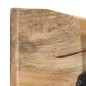 vidaXL Perchero de pared con 4 ganchos madera maciza de mango vidaXL Perchero de pared con 4 ganchos madera maciza de mango