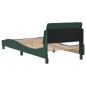 vidaXL Estructura cama con cabecero terciopelo verde oscuro 80x200 cm vidaXL Estructura cama con cabecero terciopelo verde oscuro 80x200 cm