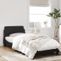 vidaXL Estructura de cama con cabecero de terciopelo negro 90x190 cm vidaXL Estructura de cama con cabecero de terciopelo negro 90x190 cm