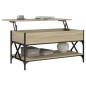 vidaXL Mesa de centro madera ingeniería metal roble Sonoma 100x50x50cm vidaXL Mesa de centro madera ingeniería metal roble Sonoma 100x50x50cm