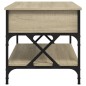vidaXL Mesa de centro madera ingeniería metal roble Sonoma 100x50x50cm vidaXL Mesa de centro madera ingeniería metal roble Sonoma 100x50x50cm