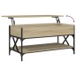 vidaXL Mesa de centro madera ingeniería metal roble Sonoma 100x50x50cm vidaXL Mesa de centro madera ingeniería metal roble Sonoma 100x50x50cm