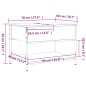 vidaXL Mesa de centro madera de ingeniería y metal negro 70x50x50 cm vidaXL Mesa de centro madera de ingeniería y metal negro 70x50x50 cm