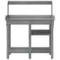 vidaXL Banco para macetas con estantes madera maciza de abeto gris vidaXL Banco para macetas con estantes madera maciza de abeto gris