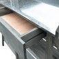vidaXL Banco para macetas con estantes madera maciza de abeto gris vidaXL Banco para macetas con estantes madera maciza de abeto gris