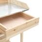 vidaXL Banco para macetas con estantes de madera maciza de abeto vidaXL Banco para macetas con estantes de madera maciza de abeto
