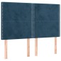 vidaXL Cama box spring con colchón terciopelo azul oscuro 140x200 cm vidaXL Cama box spring con colchón terciopelo azul oscuro 140x200 cm