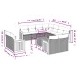 vidaXL Set de sofás de jardín 12 pzas y cojines ratán sintético marrón vidaXL Set de sofás de jardín 12 pzas y cojines ratán sintético marrón
