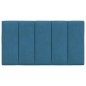vidaXL Cabecero de cama acolchado terciopelo azul 90 cm