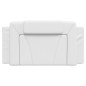 vidaXL Cabecero de cama acolchado cuero sintético blanco 100 cm vidaXL Cabecero de cama acolchado cuero sintético blanco 100 cm