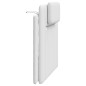 vidaXL Cabecero de cama acolchado cuero sintético blanco 100 cm vidaXL Cabecero de cama acolchado cuero sintético blanco 100 cm